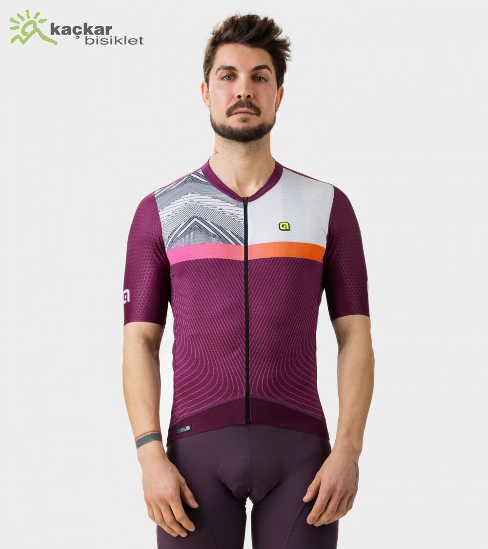 ALE PR-S ZigZag Yazlık Kısa Kol Jersey Purple