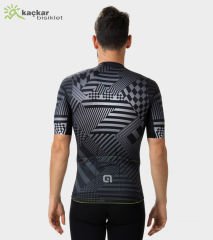 Ale PR-S Checker Yazlık Kısa Kol Jersey Grey