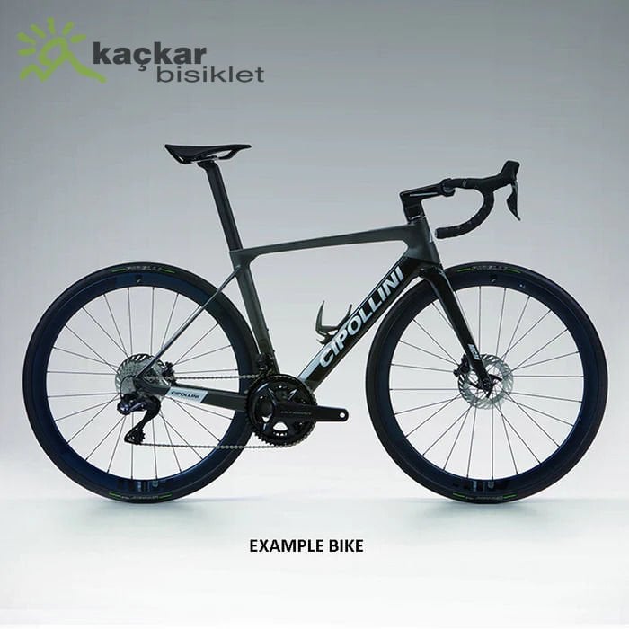 Cipollini MCM Karbon Sram Rival AXS Fulcrum Racing 400 DB Alüminyum Yol / Yarış Bisikleti Carbon Black Silver Matt