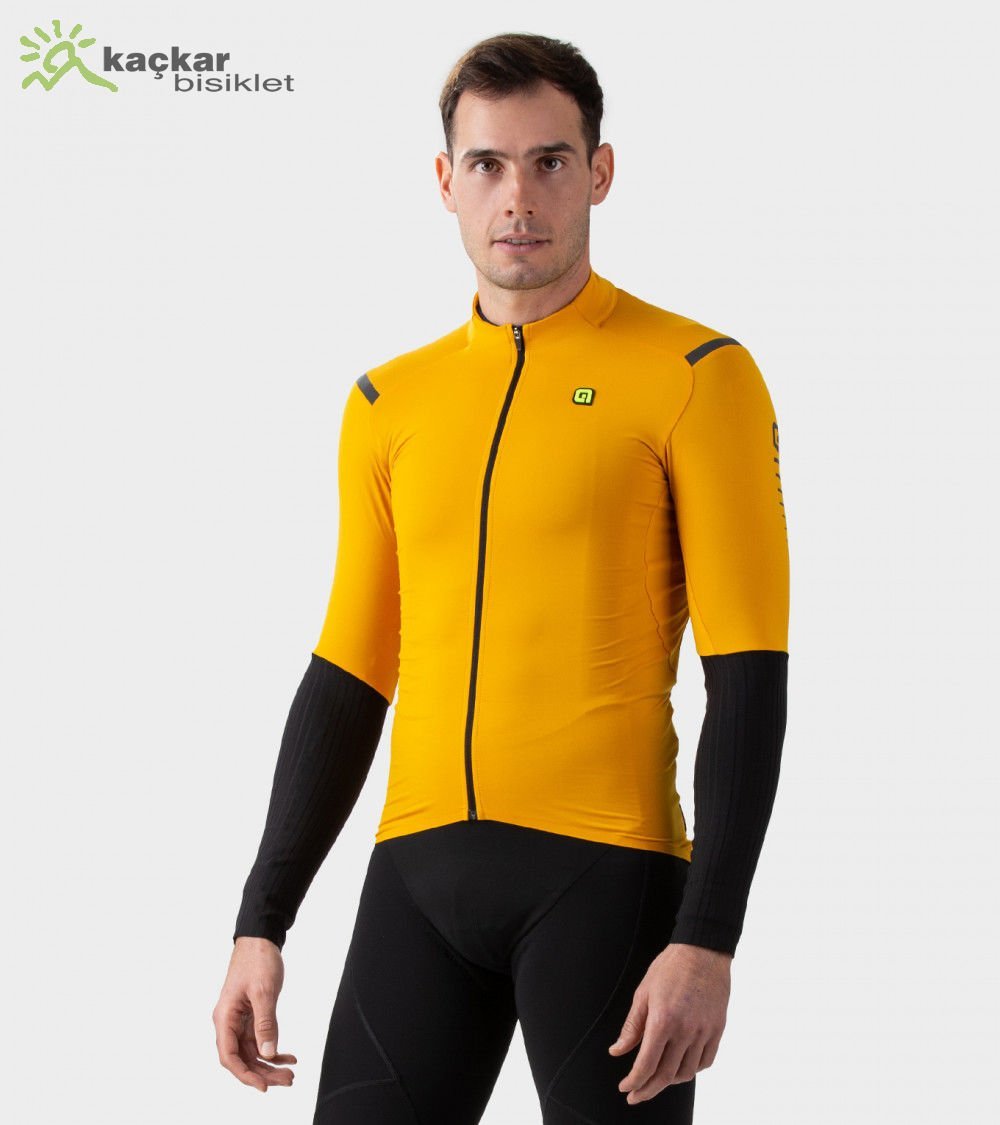 ALE R-EV1 Warm Race 2.0 Long Sleeve Jersey Yellow