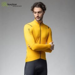 ALE R-EV1 Warm Race Long Sleeve Jersey Yellow