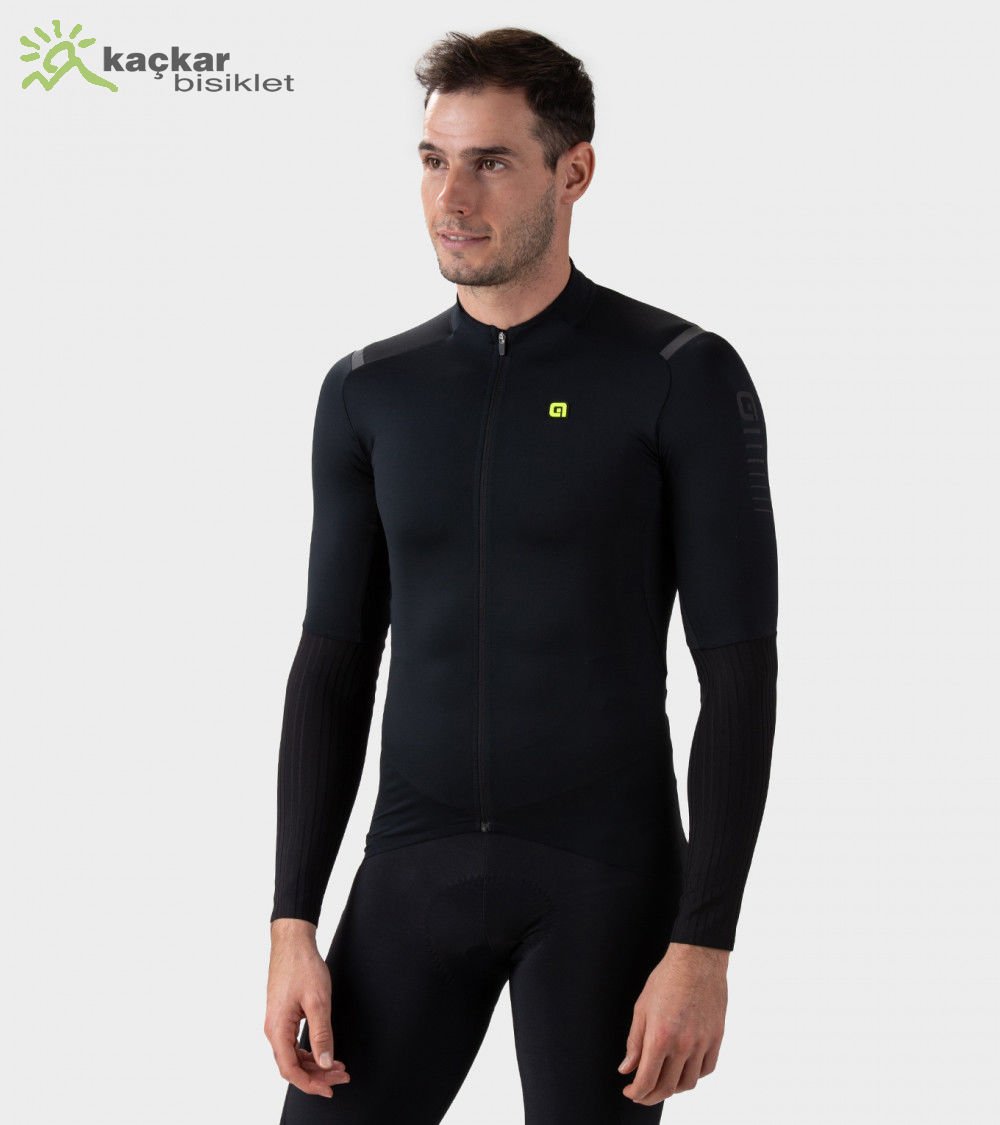 ALE R-EV1 Warm Race 2.0 Long Sleeve Jersey Siyah