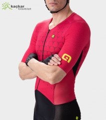 ALE R-EV1 HIVE Yazlık Skinsuit Kırmızı / Siyah