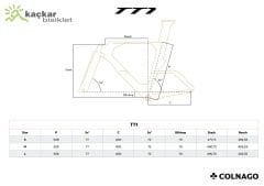 COLNAGO TT1 Disc Time Trail Frameset
