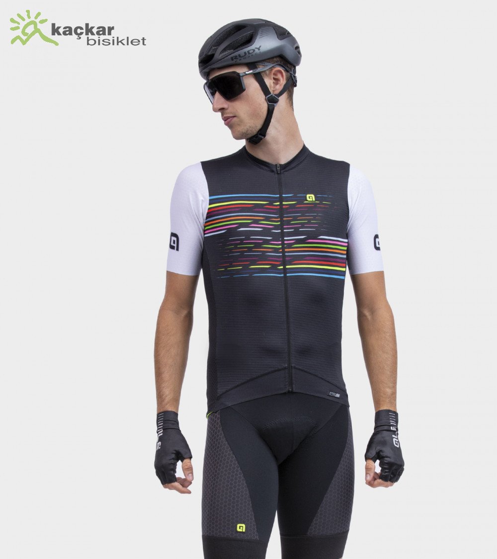 ALE PR-S LOGO Yazlık Kısa Kol Jersey Siyah