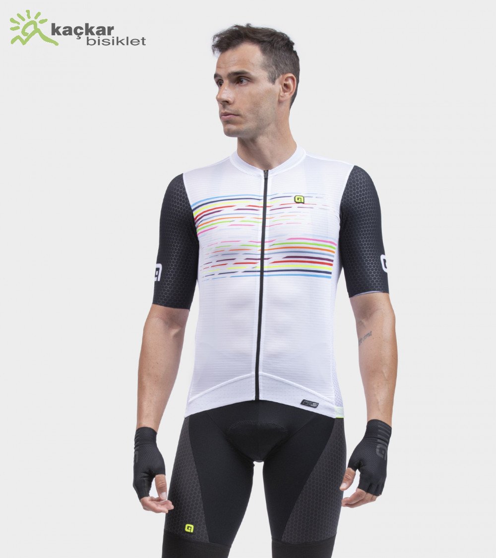 ALE PR-S LOGO Yazlık Kısa Kol Jersey Beyaz