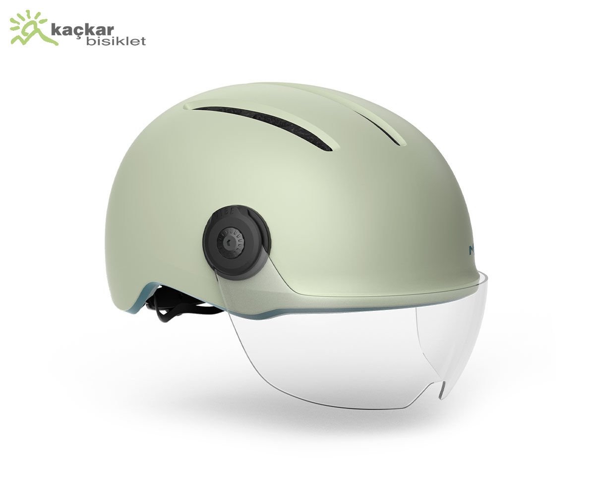 Met Helmet Vibe On Mips Siperlikli Urban Kask Moss Gray Matte