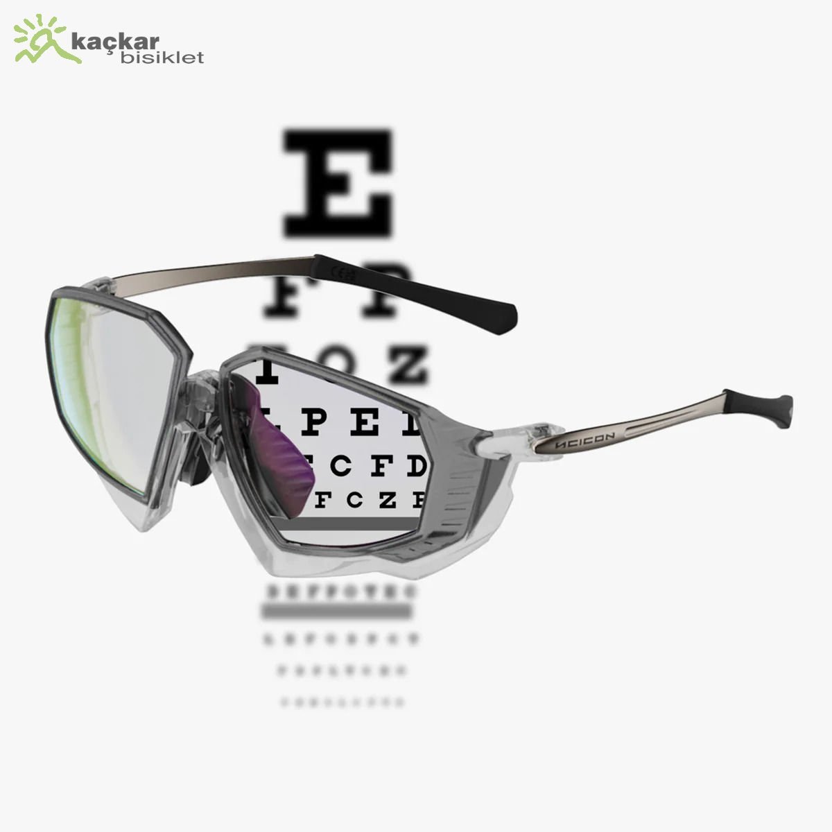 SCİCON AEROJET RX TITANIUM Prescription Sports Sunglasses Crystal Gloss ( EY400007 )