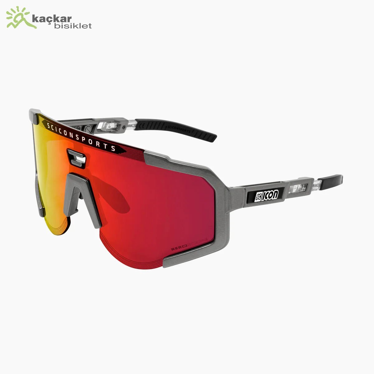 SCİCON AEROSCOPE  Anthracite Grey / Multimirror Red + Rain Clear Lenses