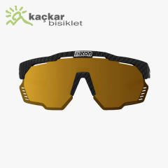 SCİCON  AEROSHADE KUNKEN SUNGLASSES CARBON  MULTIMIRROR BRONZE + RAIN CLEAR LENSES