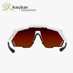 SCİCON  AEROSHADE KUNKEN SUNGLASSES WHITE  MULTIMIRROR RED + RAIN CLEAR LENSES