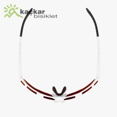 SCİCON  AEROSHADE KUNKEN SUNGLASSES WHITE  MULTIMIRROR RED + RAIN CLEAR LENSES