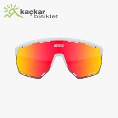 SCİCON  AEROWING SUNGLASSES WHITE MULTIMIRROR  RED + RAIN CLEAR LENSES