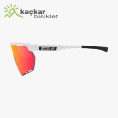 SCİCON  AEROWING SUNGLASSES WHITE MULTIMIRROR  RED + RAIN CLEAR LENSES
