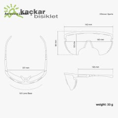 SCİCON AEROWING LAMON SUNGLASSES CARBON  MULTIMIRROR BRONZE + RAIN CLEAR LENSES