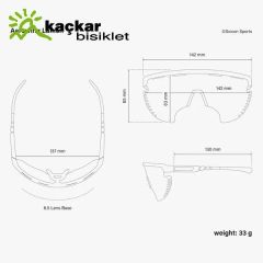 SCİCON AEROWING LAMON SUNGLASSES CRYSTAL MULTIMIRROR BLUE + RAIN CLEAR LENSES