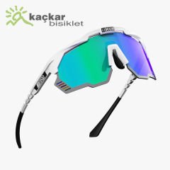 SCİCON AEROSHADE KUNKEN  WORLD CHAMPION SUNGLASSES WHITE  MULTIMIRROR BLUE TP +  CLEAR LENSES