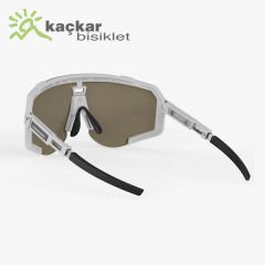 SCİCON  WORLD CHAMPION AEROSCOPE SUNGLASSES  WHITE RAINBOW BRONZE MULTIMIRROR + CLEAR  LENSES