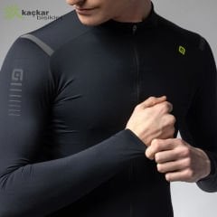 ALE R-EV1 Warm Race Long Sleeve Jersey Siyah