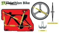 BikeBoxAlan Triathlon Easy Fit Hard Case Bisiklet Taşıma Çantası Koyu Turuncu