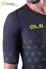 ALE TRIATHLON MAUI Yazlık Önden Fermuarlı Skinsuits Siyah