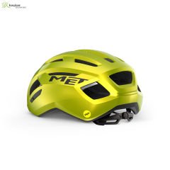 MET Helmets Vinci Mips Road Kask Lime Yellow Metallic / Glossy