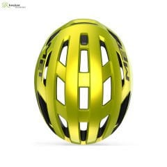 MET Helmets Vinci Mips Road Kask Lime Yellow Metallic / Glossy