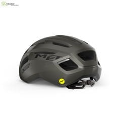 MET Helmets Vinci Mips Road Kask Titanium Metallic / Glossy