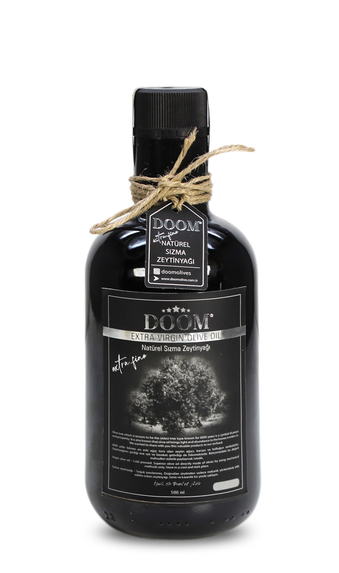Doom Extra Fine 500 ml  Naturel Sızma Zeytinyağı  (Yeni Mahsul)