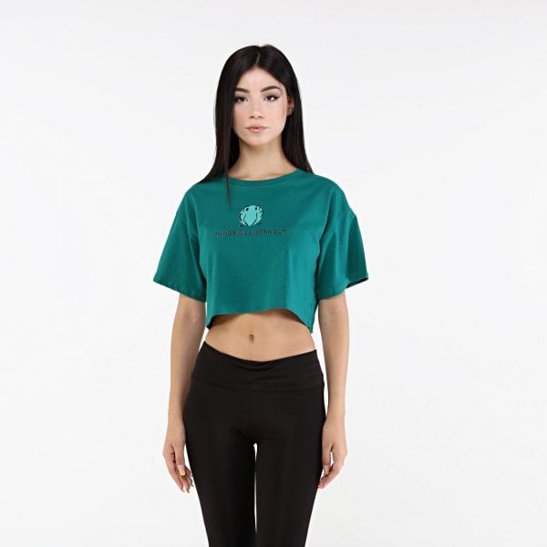 FROG CROP TSHIRT in GREEN