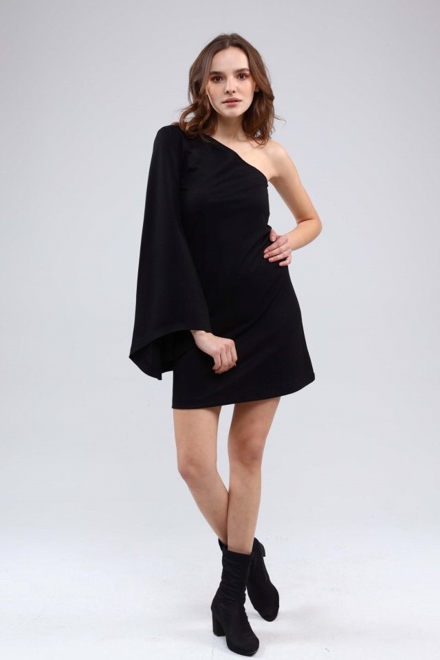 LEANA DRESS -BLACK