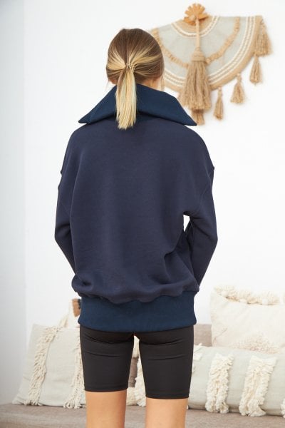 Dark 2024 navy sweatshirt