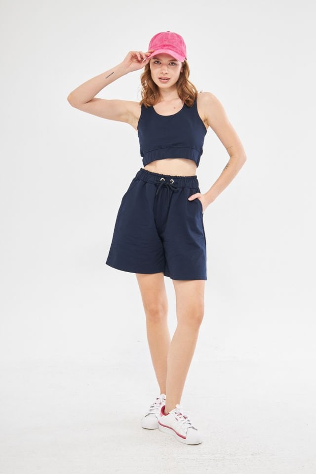 BELS SHORTS in NAVY BLUE