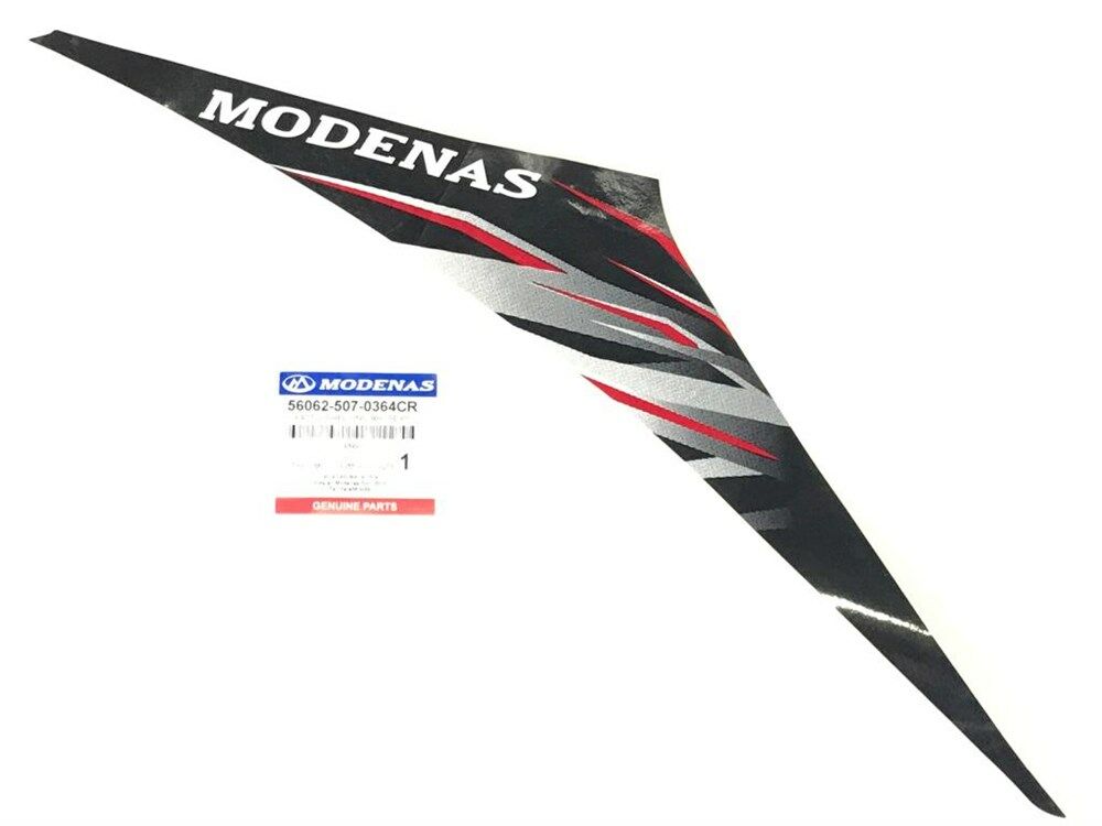 MODENAS GT135 İÇ DİZLİK ETİKETİ KIRMIZI SAĞ ORJİNAL