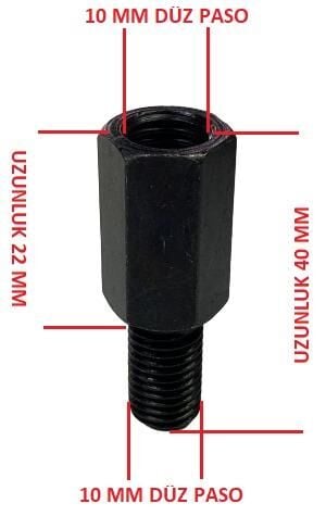 AYNA UZATMA 10 -10 MM DÜZ PASO