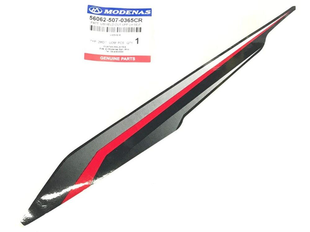 MODENAS GT135 DIŞ DİZLİK SİNYAL ÜSTÜ ETİKETİ KIRMIZI SOL ORJİNAL