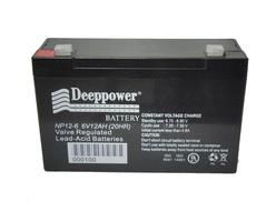 DEEPPOWER AKÜ 6V 12Ah / 20Hr (NP6-12) (Çocuk Arabası için