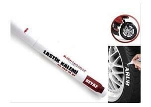 LASTİK BOYA KALEMİ BEYAZ