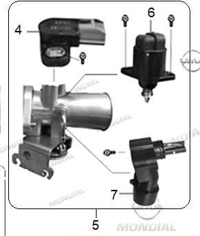 MONDİAL 125 SÜPERBOY İ KELEBEK VALF GÖVDESİ KOMPLE