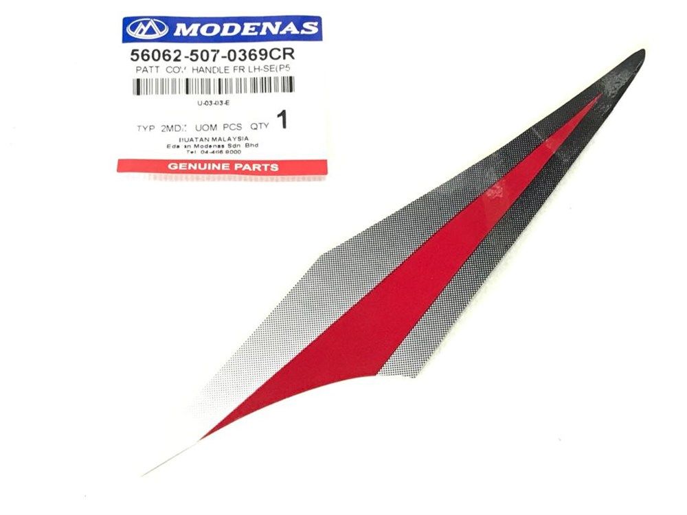 MODENAS GT135 ÖN FAR PANELİ ETİKETİ KIRMIZI SOL ORJİNAL