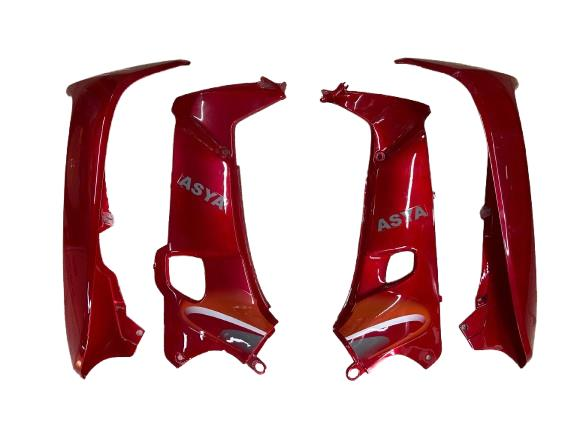 ASYA 100-7 SAĞ SOL İÇ DIŞ DİZLİK TAKIM KIRMIZI ORJİNAL