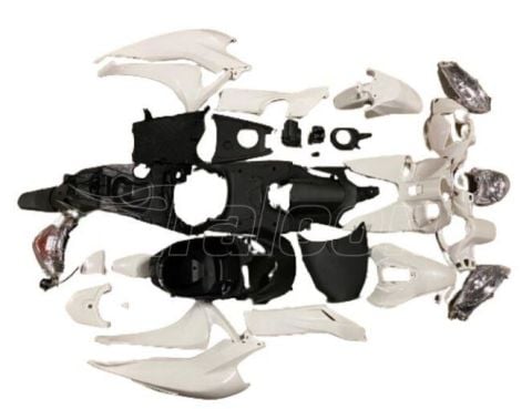 HONDA DİO 110 KAPORTA SETİ BEYAZ AYDINLATMA GRUBU DAHİL (28 PARÇA FULL SET)