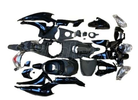 HONDA DİO KAPORTA SETİ SİYAH AYDINLATMA GRUBU DAHİL (28 PARÇA FULL SET)