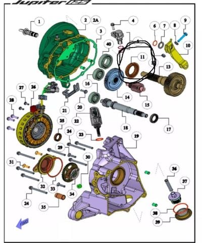 TVS JUPİTER 125 (E5) YAĞ KEÇESİ 30-47-8.5 (DEFRANSİYEL) ORJİNAL
