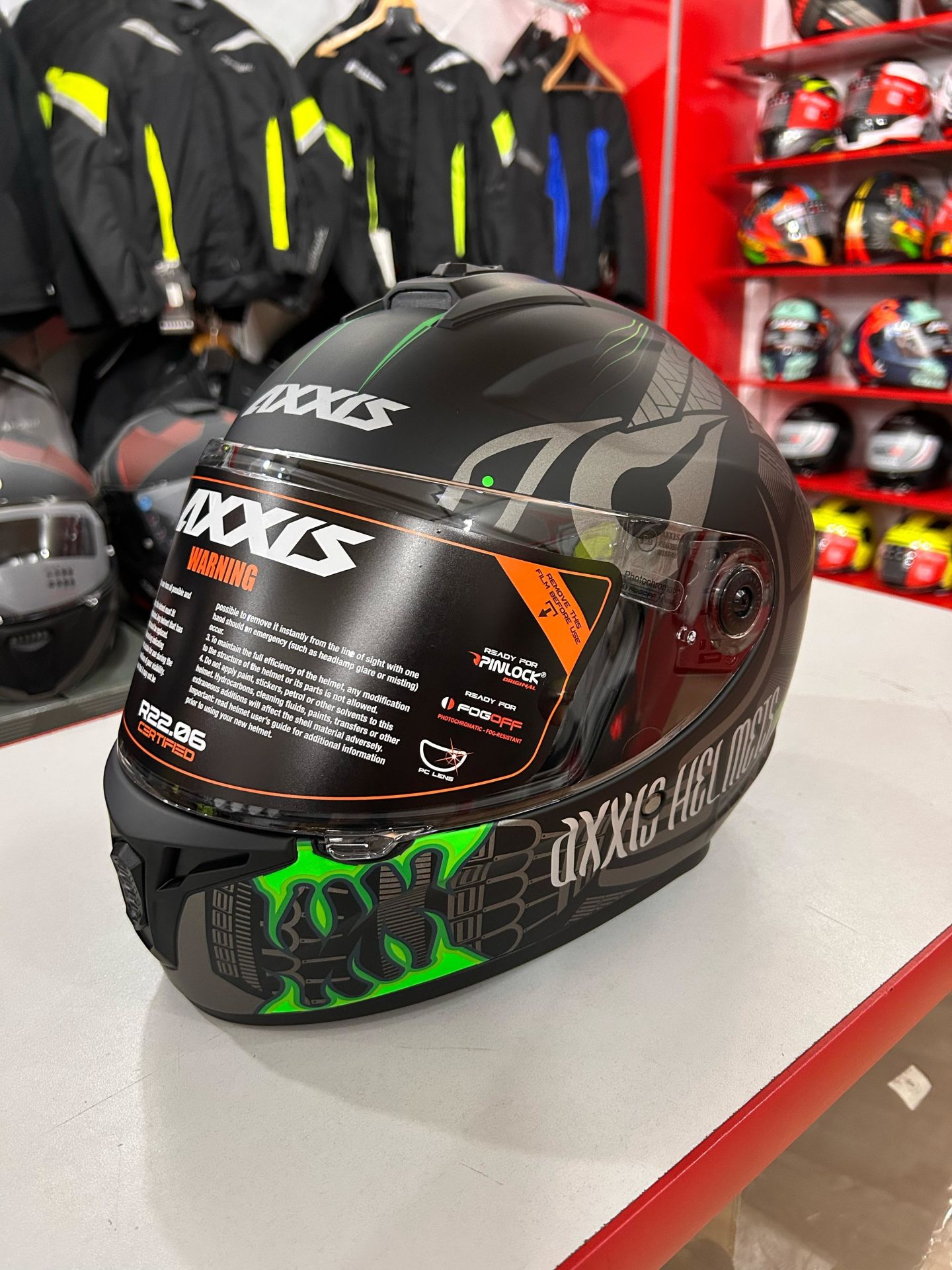 AXXIS DRAKEN S MAORI DEVIL B6 MATT GREEN XL