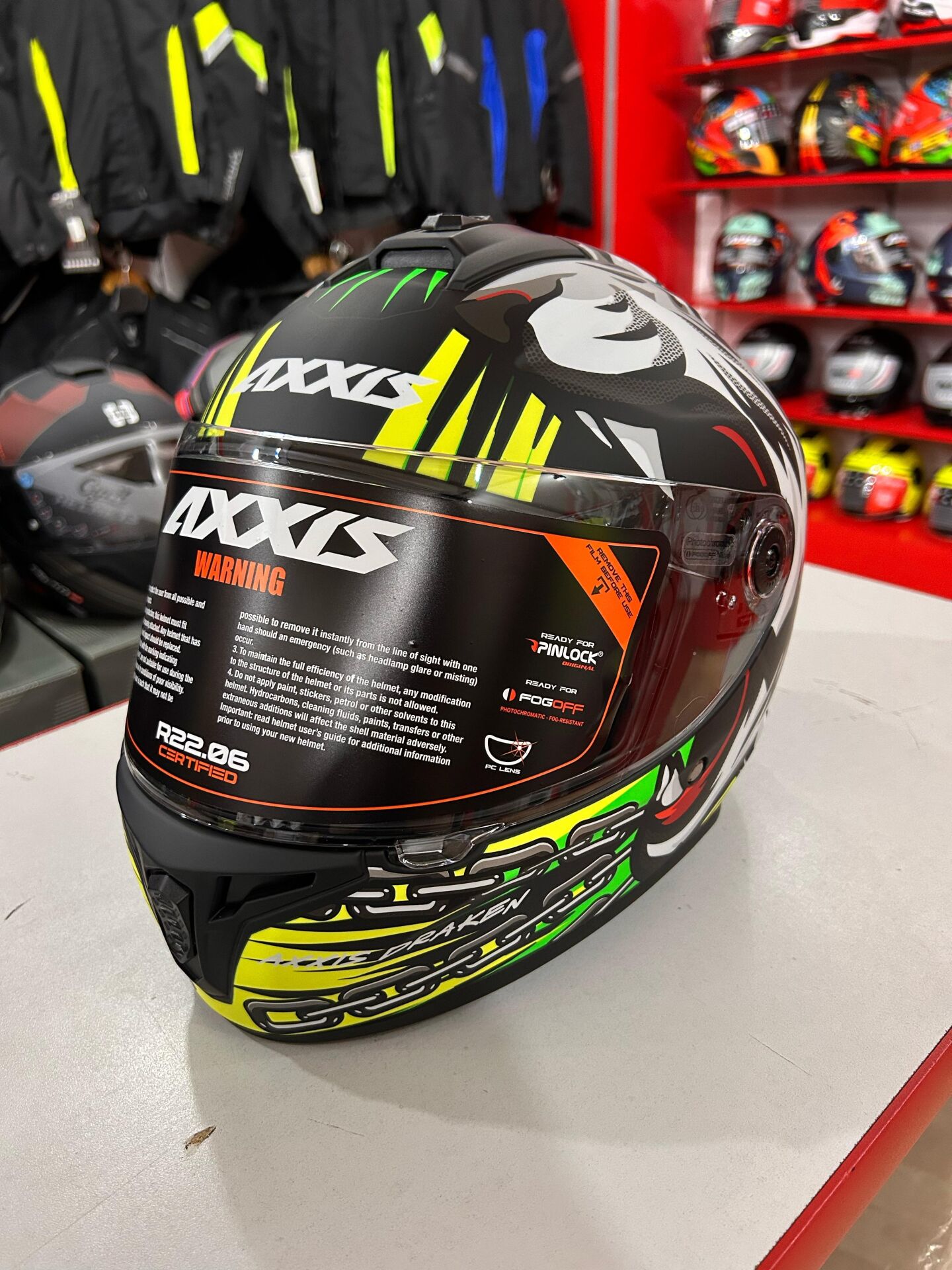 AXXIS DRAKEN S ROAR B3 MATT FLUOR YELLOW XXL