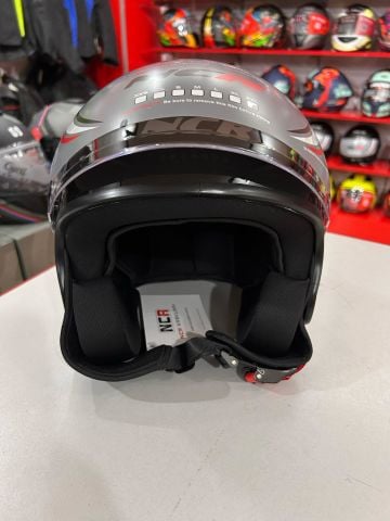 NCR AİR YARIM KASK PARLAK SİYAH (ECE BELGELİ) M BEDEN