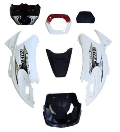 EKOBİS EXTRA SAĞ SOL SELE ALTI 8 PARÇA BEYAZ TAKIM