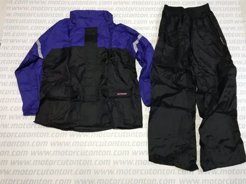 SPADA MAVİ SİYAH ALT ÜST TAKIM YAĞMURLUK XXL