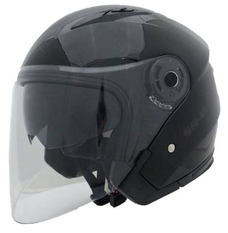 COX SR-G YARIM KASK SİYAH GÜNEŞ VİZÖRLÜ